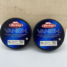 Used, (2) Berkley Vanish Fluorocarbon Fishing Line 10LB 250 Yards - FAST SHIPPING! for sale  Shipping to South Africa