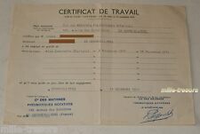 Certificat travail 1971 d'occasion  Ham