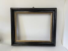 Antique Large Wooden Black Ebonised Frame Gilt Gold Slip Inner 20” X 16”  (32), used for sale  Shipping to South Africa