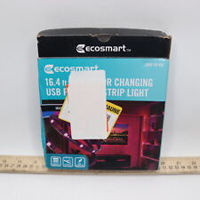 Tira de luz LED regulable EcoSmart con control remoto que cambia de color RGB 16,4' segunda mano  Embacar hacia Argentina