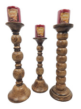Set wooden candle for sale  Highland