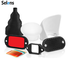 Selens Magnetic Diffuser Flash Modifier Light Sphere Grip Bounce Photography for sale  Shipping to South Africa