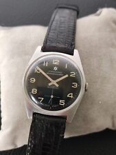 Junghans Wehrmachtswerk - Raro Reloj Vintage - Esfera Negra - Todo S.Steel - Suizo segunda mano  Embacar hacia Argentina