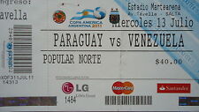 BOLETO Copa América 13.7.2011 Paraguay - Venezuela en Salta segunda mano  Embacar hacia Argentina