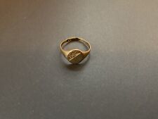 Genuine 9ct Yellow Gold Men's  Signet Ring Size Uk Y , VINTAGE for sale  Shipping to South Africa