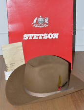 Chapéu de cowboy vintage Stetson Timberline 3X castor faroeste 7 3/8 longo oval caixa XXX comprar usado  Enviando para Brazil