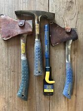 Used, Estwing Tool Lot Hatchets Masonry Hammer Nail Puller Evergrip! for sale  Shipping to South Africa