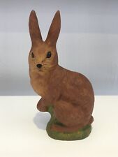 Very Rare Vintage Handmade, Painted Easter Bunny "Moni's Folkart" Chalkware for sale  Shipping to South Africa