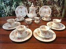 ROYAL ALBERT England MOSS ROSE - Noble 21pcs Coffee Service 6 Pers. for sale  Shipping to South Africa