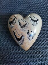 Painted heart stone for sale  WHITSTABLE