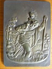 Christopherus bronze relief gebraucht kaufen  Speckhorn