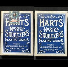 Baralho antigo selado cartas de baralho pôquer fechadas Harts Squeezers Angel Back NYCC comprar usado  Enviando para Brazil