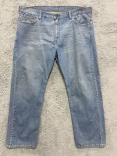 Jeans masculino Levis 40x32 estilo 569 lavagem leve azul denim bolsos folgados perna reta comprar usado  Enviando para Brazil