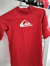 Boys red quiksilver for sale  PENZANCE