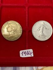 Monete francesi 1964 usato  Biancavilla