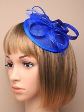 Royal blue fascinator for sale  Shipping to Ireland