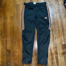 Calça Track Adidas Feminina 3 Listras - Cinza Escuro e Laranja - Climacool comprar usado  Enviando para Brazil