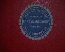 Seal mark local authority Hartmannsdorf near Burgstädt   for sale  Shipping to South Africa