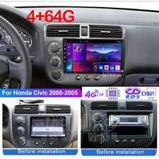 Usado, 4+64G Para HONDA CIVIC 2000-2005 Apple Carplay Auto GPS Carro Estéreo Navegação Rádio DSP comprar usado  Enviando para Brazil