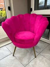 pink velvet chair for sale  BUNGAY