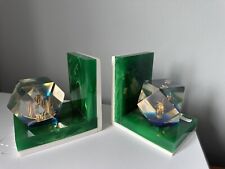 1970 acrylic bookends for sale  CHELMSFORD
