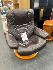 brown leather recliner chair for sale  BIRKENHEAD