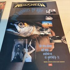 HELLOWEEN  PINK BUBBLES GO APE / GREAT WHITE  ORIGINAL ADVERT/ POSTER/CLIPPING comprar usado  Enviando para Brazil