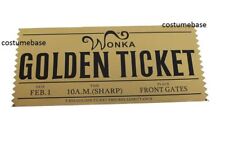 Barra de chocolate WILLY WONKA Golden TICKET 7 3/4" por 3 1/2" comprar usado  Enviando para Brazil