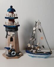 Wooden lighthouse fishing for sale  REDDITCH