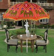 Indian Traditional Rajasthani Embroidery Decorative Garden Patio Umbrella   for sale  Shipping to South Africa