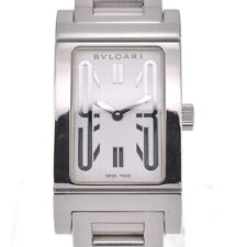 Relógio feminino BVLGARI Rettangoro RT39S mostrador branco quartzo R#127270 comprar usado  Enviando para Brazil