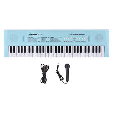 61 Teclado Eletrônico Piano Instrumento Musical com Microfone Dual B6I9 comprar usado  Enviando para Brazil