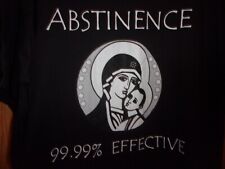 Camiseta preta 2XL ABSTINENCE 99,99% eficaz comprar usado  Enviando para Brazil