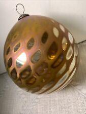 Craig Zweifel Glass Ornament in Fishnet Motif  3” Signed & Dated 1994 WOW, used for sale  Shipping to South Africa