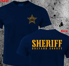 POLÍCIA Condado Xerife Brevard Flórida Departamento dos EUA - Camiseta personalizada HQ, usado comprar usado  Enviando para Brazil
