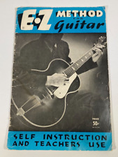 Libro de música vintage 1962 E-Z Method for Guitarra - autoinstrucción y uso del maestro segunda mano  Embacar hacia Argentina