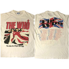 CAMISETA VINTAGE ANOS 80 THE WHO CONCERT TOUR PUNK 1989 comprar usado  Enviando para Brazil