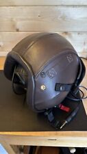 Leather flying helmet for sale  WOKING