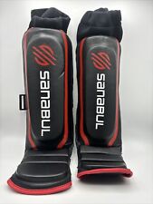 Caneleiras Sanabul Muay Thai MMA tamanho G/XL preto vermelho, usado comprar usado  Enviando para Brazil