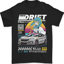 Camiseta masculina Tokyo Drifting anime carro à deriva Japão 100% algodão comprar usado  Enviando para Brazil