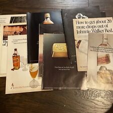 Anuncios impresos de revista vintage Johnnie Walker whisky escocés etiqueta roja etiqueta negra segunda mano  Embacar hacia Argentina