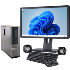 FAST COMPUTER i5 4th QUAD DESKTOP TOWER PC &TFT SET 16GB WINDOWS 11 HDD & SSD, used for sale  Shipping to South Africa