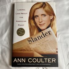 Calumnia tapa dura mentiras liberales política de derecha estadounidense por Ann Coulter 2002 segunda mano  Embacar hacia Argentina