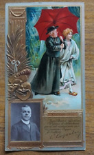 France, Lefevre Utile (LU) Biscuits, Coquelin Aine advertising card, 9 x 17cm., used for sale  Shipping to South Africa