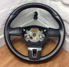 Used, Genuine VW T5.1 Transporter Highline black leather steering wheel.    Ref A18 for sale  BURY