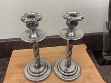 Candlesticks chromed antique for sale  SUTTON-IN-ASHFIELD