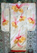 Vintage Japanese Wedding Uchikake Embroidered Silk Kimono for sale  Shipping to South Africa
