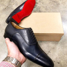 Sapatos masculinos 2023 sola vermelha oxfords marrom preto biqueira quadrada com cadarço sapatos masculinos de casamento comprar usado  Enviando para Brazil