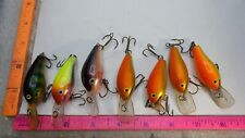 Used, LOT OF 7 Rapala Fat Rap DEEP DIVE FR-5 MIXED COLORS crankbait FISHING LURES for sale  Shipping to South Africa