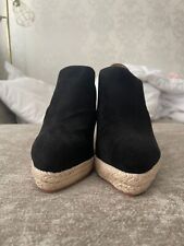 Black wedge shoes for sale  GRAVESEND